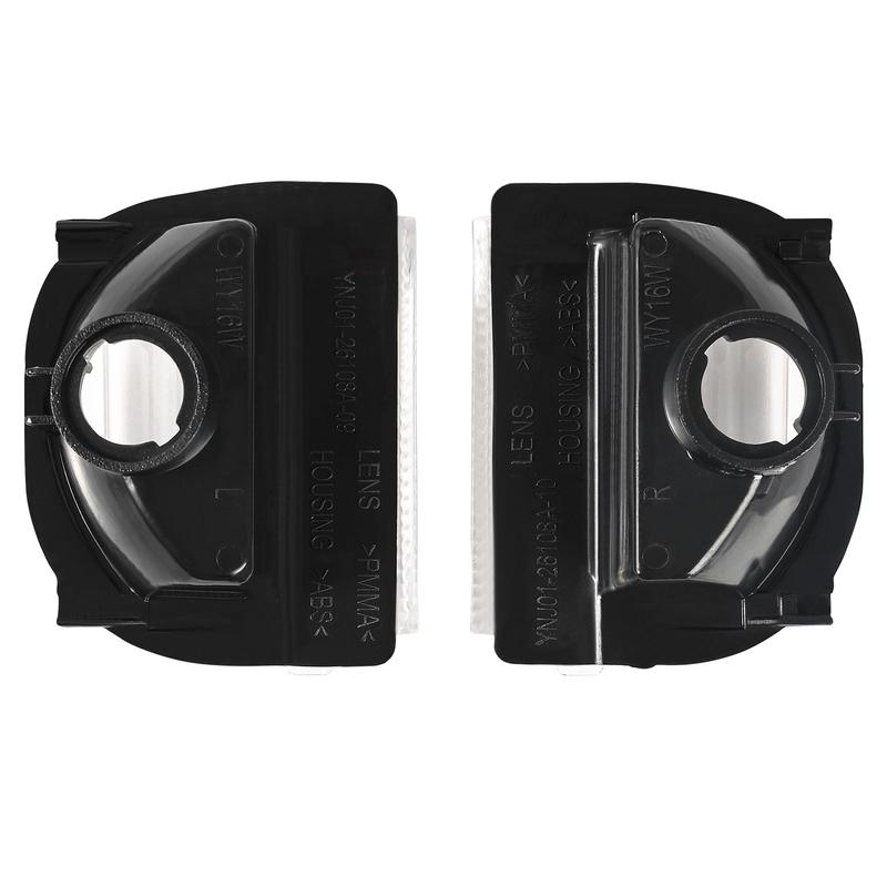 Rearview Side Mirror Light Turn Signal Lamp Cover Lens Black Trim For Mercedes-Benz Sprinter 2018-2024 9109064700 A9109064600