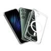 Hot Sale Clear Transparent TPU+Pc Phone Case Cover for Samsung for Galaxy S26 S25 S23 Ultra Magnetic Support Wireless Charging