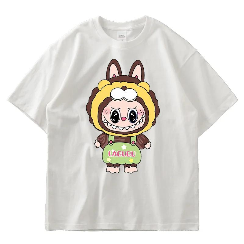 Anime LABUBU Μπλουζάκι με στάμπα Ζευγάρι Μαθητής Δρόμος Αθλητικό Καθημερινό Μπλουζάκι Κορίτσι Καλοκαίρι Αστεία Ρούχα