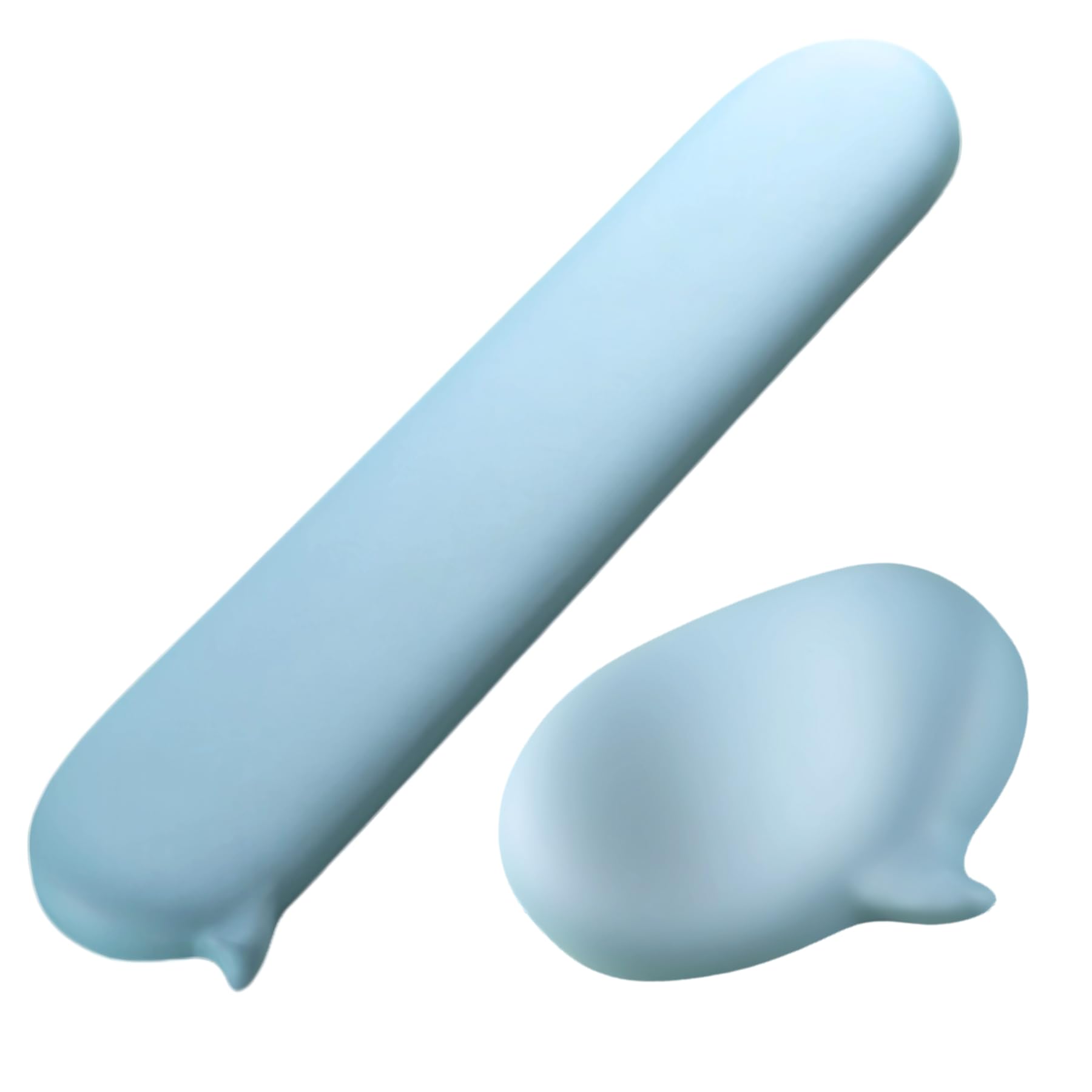 

Mellbo 2-Piece Wrist Rest Set with Palm Rest and Memory Foam for Gaming Mouse and Keyboard, Fits Wrists, Reduces Wrist Strain, Light Blue
