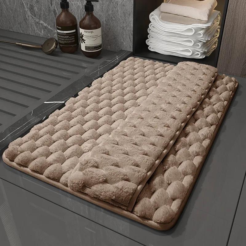 Upgraded Memory Foam Bath Mats, Slow Rebound, Comfortable and Absorbent Foot Mat, Bathroom Rug That Can Wipe The Instep