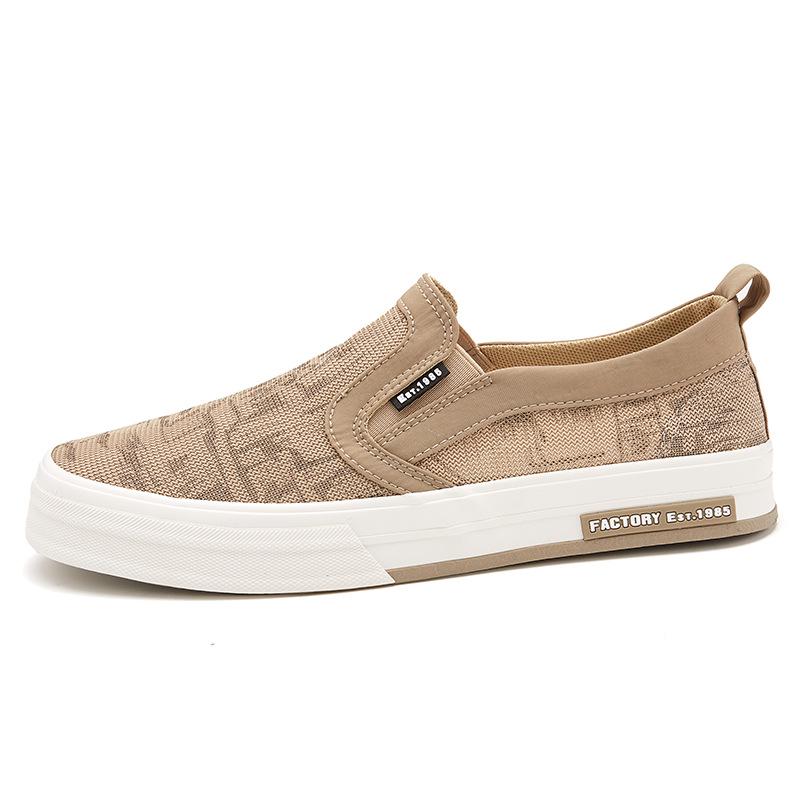 New Summer Mens Shoes Korean Style Trendy Versatile Solid Color Niche Casual Lowtop Mens Shoes