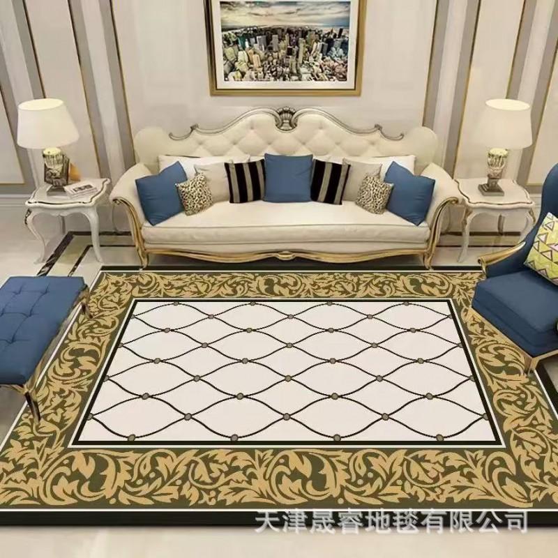 Modern Marble Print Area Rug Living Room Sofa Coffee Table Decorative Floor Mat Crystal Velvet Non-Slip Durable Washable
