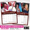 // World’s Greatest Mullets - 2026 Wall Calendar - A4 Size (210mm X 297mm)