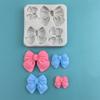 Large And Small Bows Silicone Mold Cake Decoration Bow Shape Mold DIY Chocolate Flipping And Baking Mold Gypsum Ornament Mold