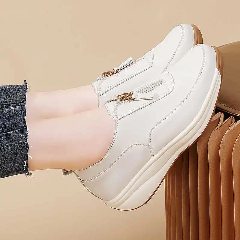 Chunky Spring-autumn Shoes Ladies Green Casual Shoes Sneakers Brown Boots Women Sport Tene Topanky Topanky Snaeaker