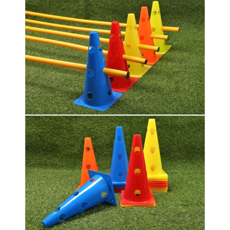 5 Pcs Football Training Maker Bucket Field Skating Marker Soccer Training Marker Obstacle Cones Training Equipment
