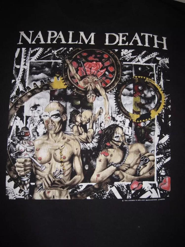 

Napalm Death Band Music Black T-Shirt Cotton All Size S-5XL.webp Unisex T-Shirt XXXXL
