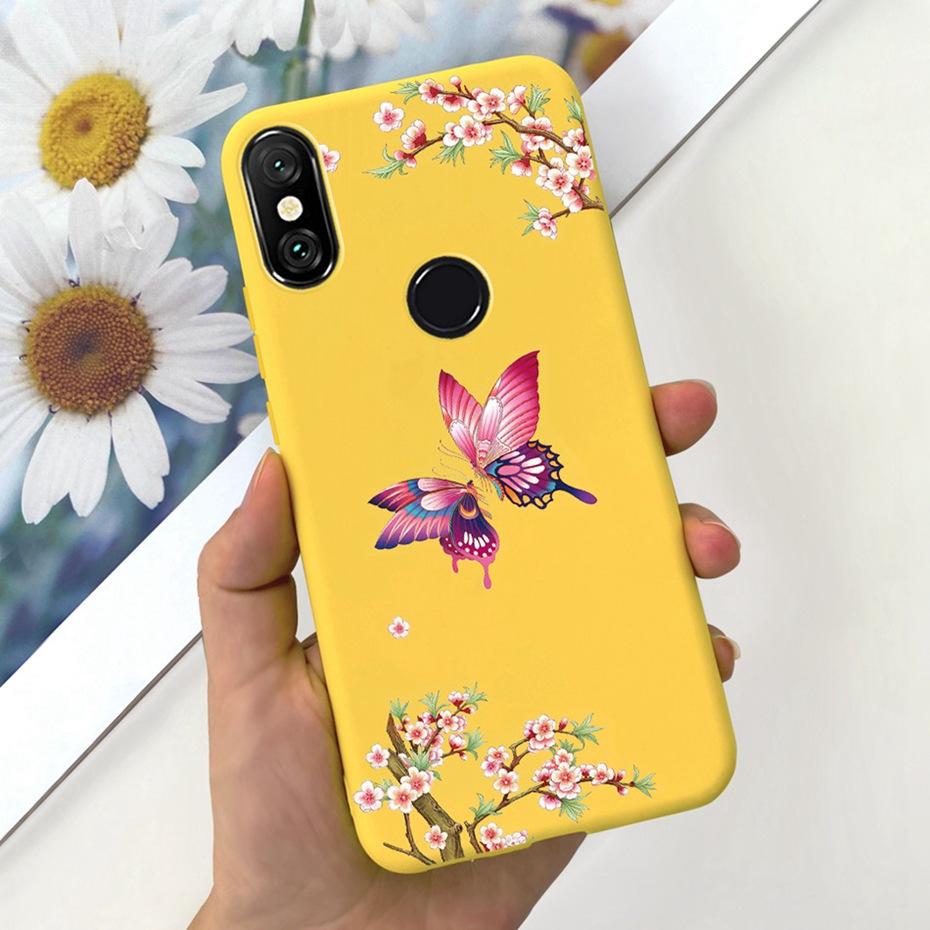 Fashion Phone Case For Xiaomi Mi A2 Lite 5.84" Candy Color Soft Silicone TPU Bumper For Xiaomi Mi A2lite Back Cover