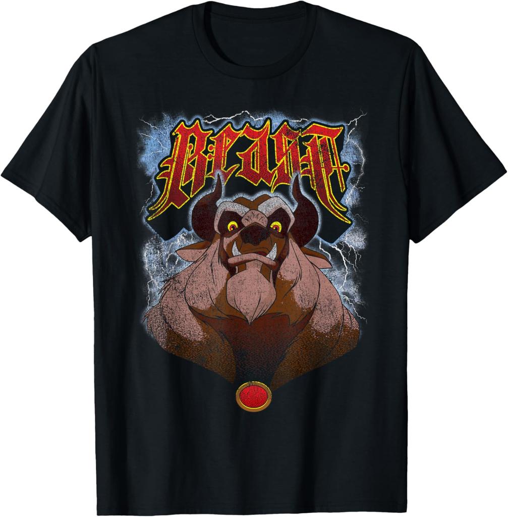 Fashion Casual Disney Beauty and The Beast Angry Beast Portrait T-Shirt S-4XL Summer