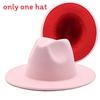 Vintage Woll-Fedora-Hut mit breiter Krempe für Herren Damen Sommer Sonnenschutz