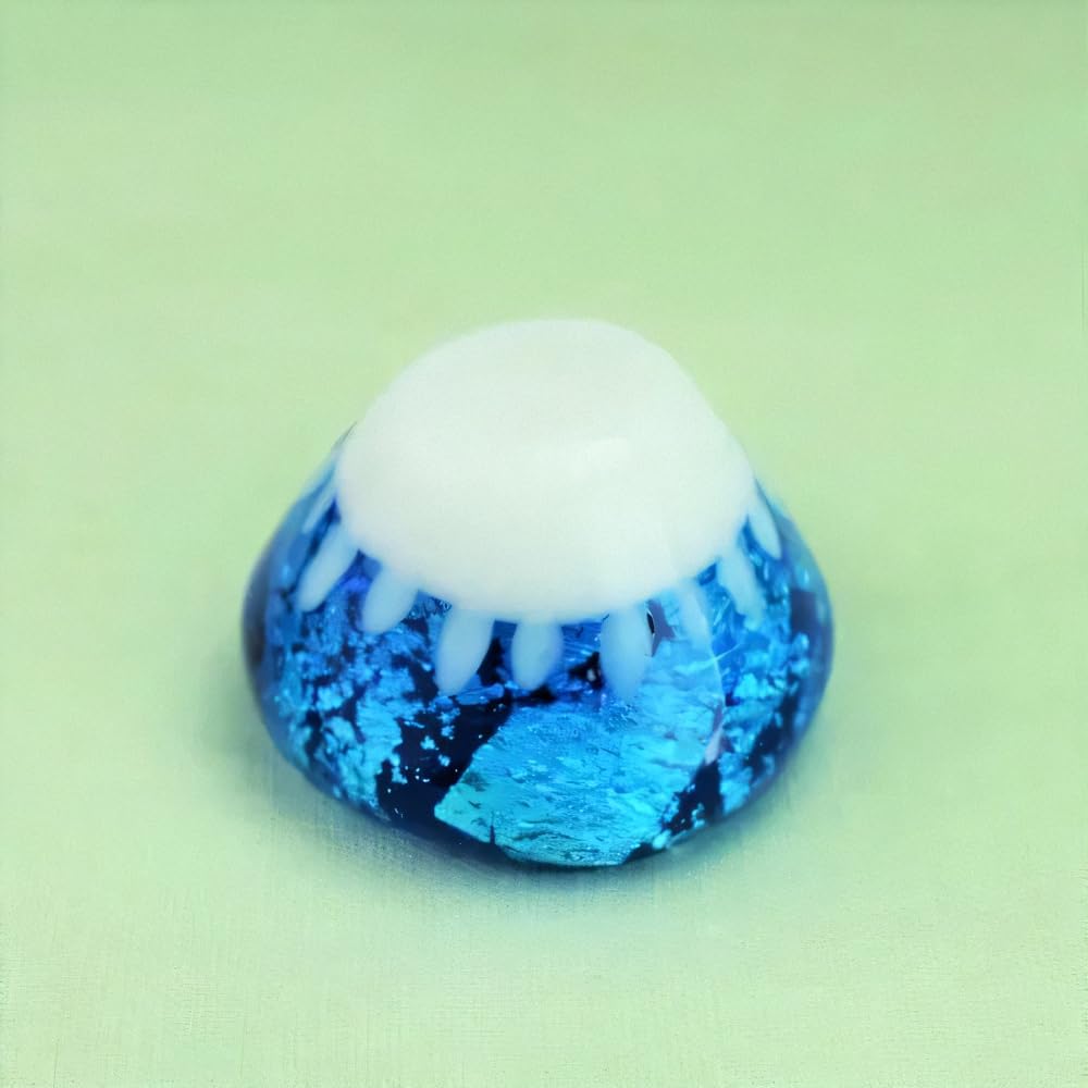 Four Cart Cute Handmade Glass Mt. Fuji Stage