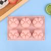 2/6 Cavity Cat Paw Silicone Soap Mold Animal Candle Resin Plaster Mold Diy Chocolate Jelly Cake Ice Cube Making Desk Decor Gift