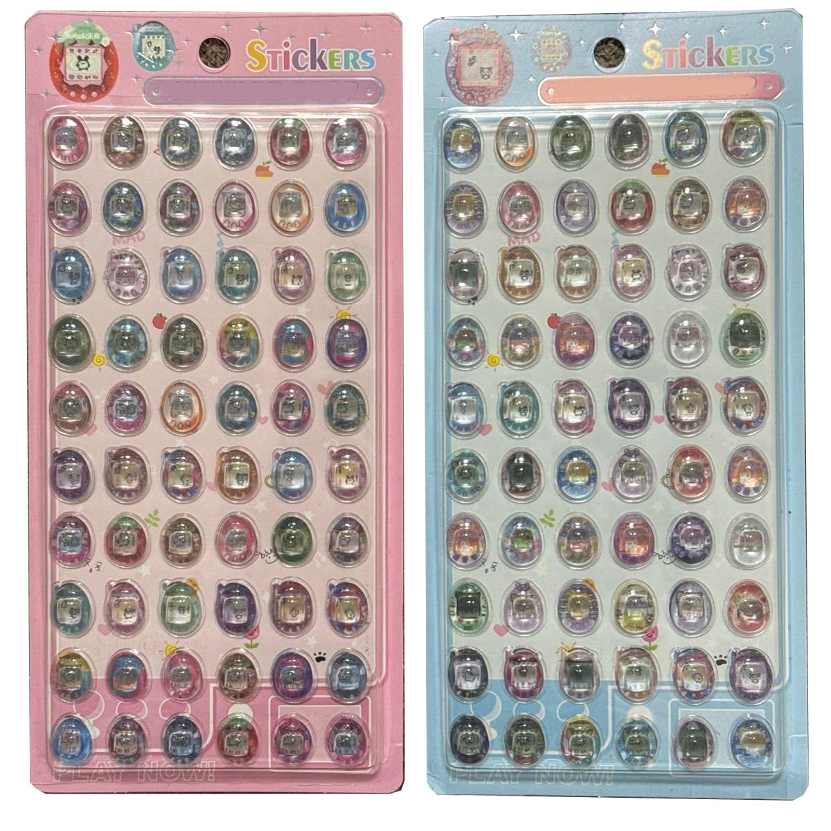 

J P shipping 2-3 days delivery bonhon drop seal tama mini gotchi 3D dimensional glitter sticker character goods cute deco children adhesive DIY use (2