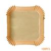 50/100Pcs Disposable Air Fryer Paper Liner Oil-proof Water-proof Paper Tray Non-Stick Baking Mat for Oven AirFryer Accessories