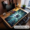 Soccer Theme Custom Mouse Pad Personalized With Name Text Customized Desk Mat For Office Home Decor