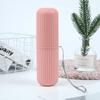 Travel Toothbrush Cup Box Round Plastic Portable Toothpaste Holder Home Organizer Storage Case Stand Bathroom Accessories
