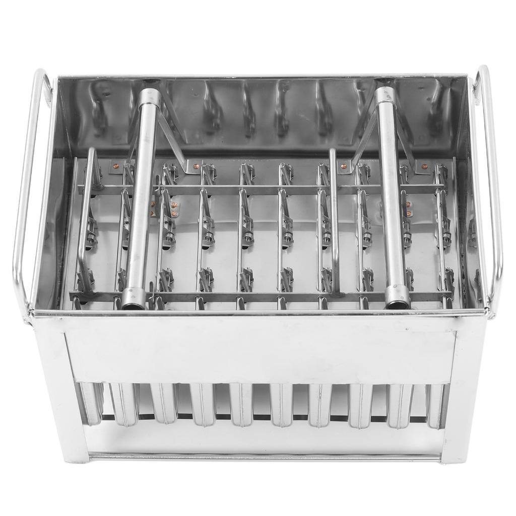 40PCS Stainless Steel Ice Cream Mould DIY Reusable Rustproof Metal Ice Lolly Mould for Ice Cream