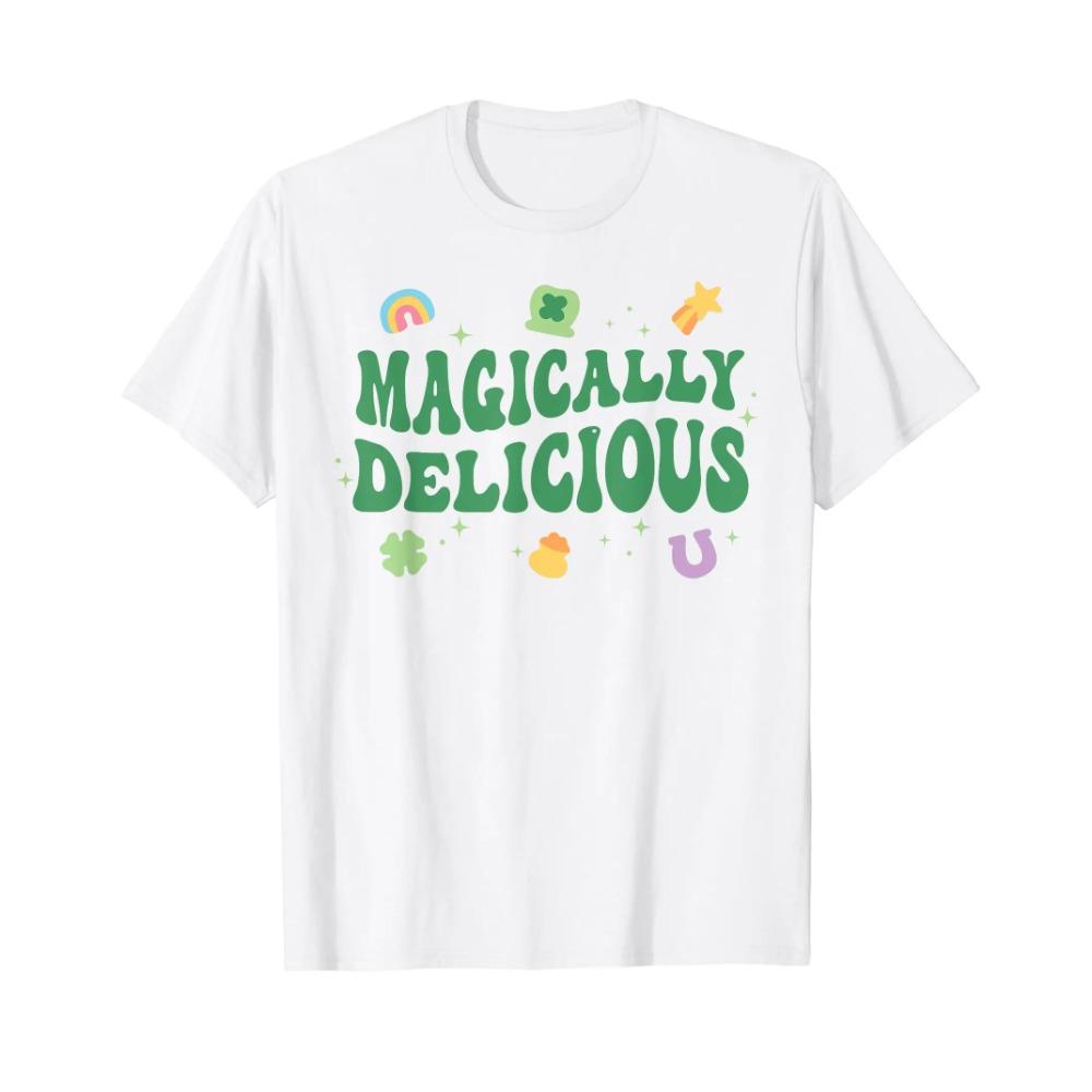 

Футболка Magically Delicious Lucky Charms Groovy ко Дню Святого Патрика S белый