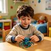 3D Printed Articulated Spider Model, Flexible Animal Figure with Movable Joints for Halloween Home Office Desktop Decor