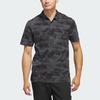 Adidas Go-To Printed Mesh Polo Shirt Tie-Dye Golf Short Sleeve Men Polo Shirts Black IN6413