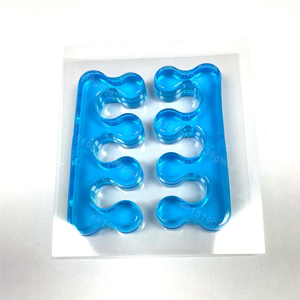 1pair Silicone Finger Toe Separator Soft-Silicon 4 Colors Flexible Finger Toe Spacers for Nail Polish Pedicure Tools