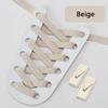 Colorful Lock Elastic Laces Sneakers Shoelaces Without Ties Tennis No Tie Shoe Laces Kids Adult Wide Shoelace Shoe Accessories