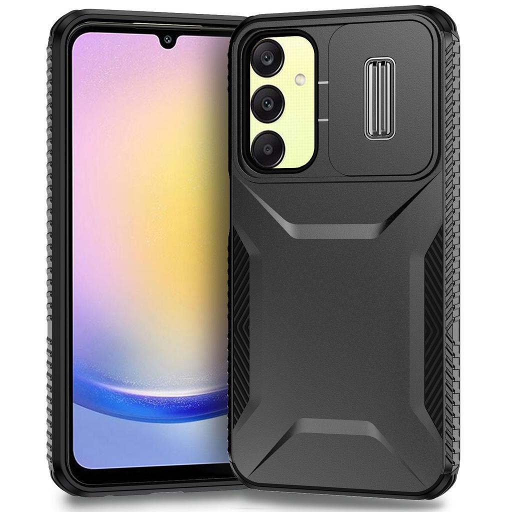 Für Samsung Galaxy A25 5G (Global) (161,0 x 76,5 x 8,3 mm) Hülle TPU+PC Militärische Stoßfeste Abdeckung