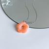 Simple Acrylic Flower Pendant Necklace Fashion Collar Necklaces Clavicle Chain Choker Necklace Neck Chain Jewelry