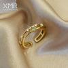 Elegant Zircon Open Ring for Women - Stylish 2024 Trend Index Ring with High-End Niche Design