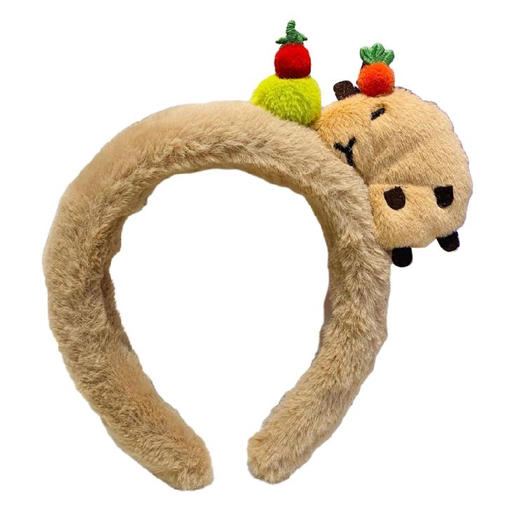Cute Bear Hairband Plush Headwear Cartoon Headbands Essential for Hairstyles