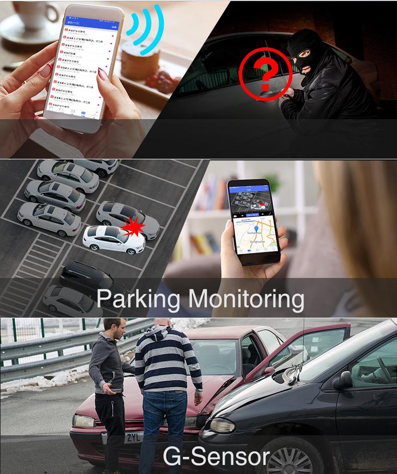 Dual Lens 4G HD Dash Cam for Fleet Management with Wide-Angle Remote Monitoring