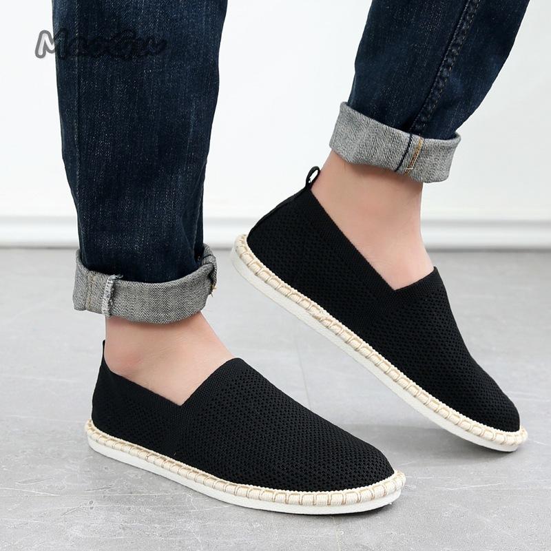 Fashion Breathable Mesh Loafers for Men Zapatos De Hombre Men's Casual Shoes Comfortable Round Toe Slip-on Flats Mocasines De Hombre