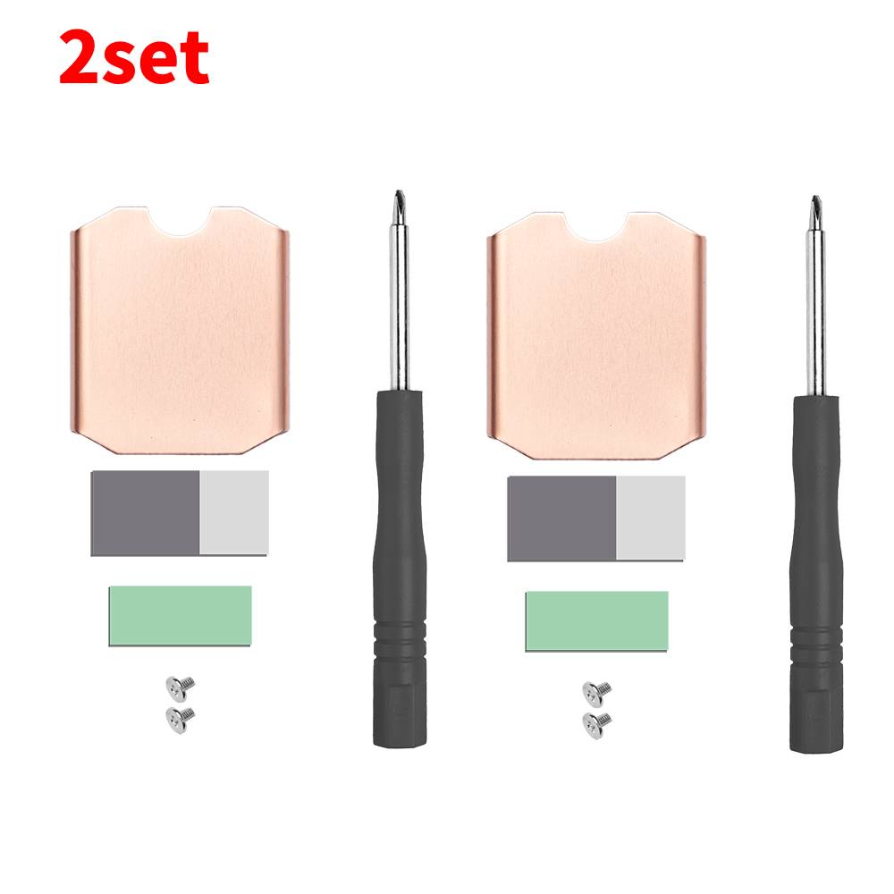 1-10PCS Heat Sink Kit For Steam Deck SN740 M.2 2230 SSD Copper Cooler Solid State Disk Heatsink Radiator Thermal Silicone Pad