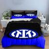 Inter Milan Logo Pattern. Bedding Sets Duvet Cover Sets Duvet Covers Pillowcases(1 * Duvet Cover 2 * Pillowcases Without Duvet Insert)