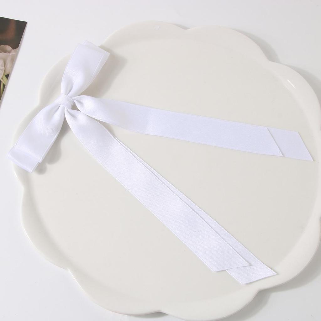 Ballet Style 4cm Bow Duckbill Hair Clip - Sweet Ribbon Hair Accessory