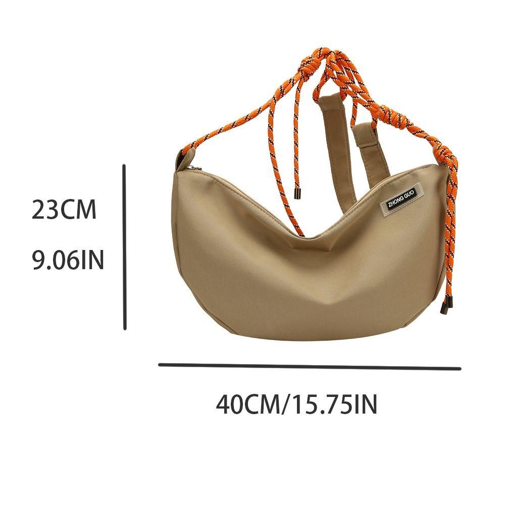 Half-moon Shape Dumpling Shoulder Bag Waterproof Sports Message Bag Female/Male