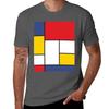 Pacchetto magliette Mondrian Con magliette Maglietta cotone stampe di t lo Stile