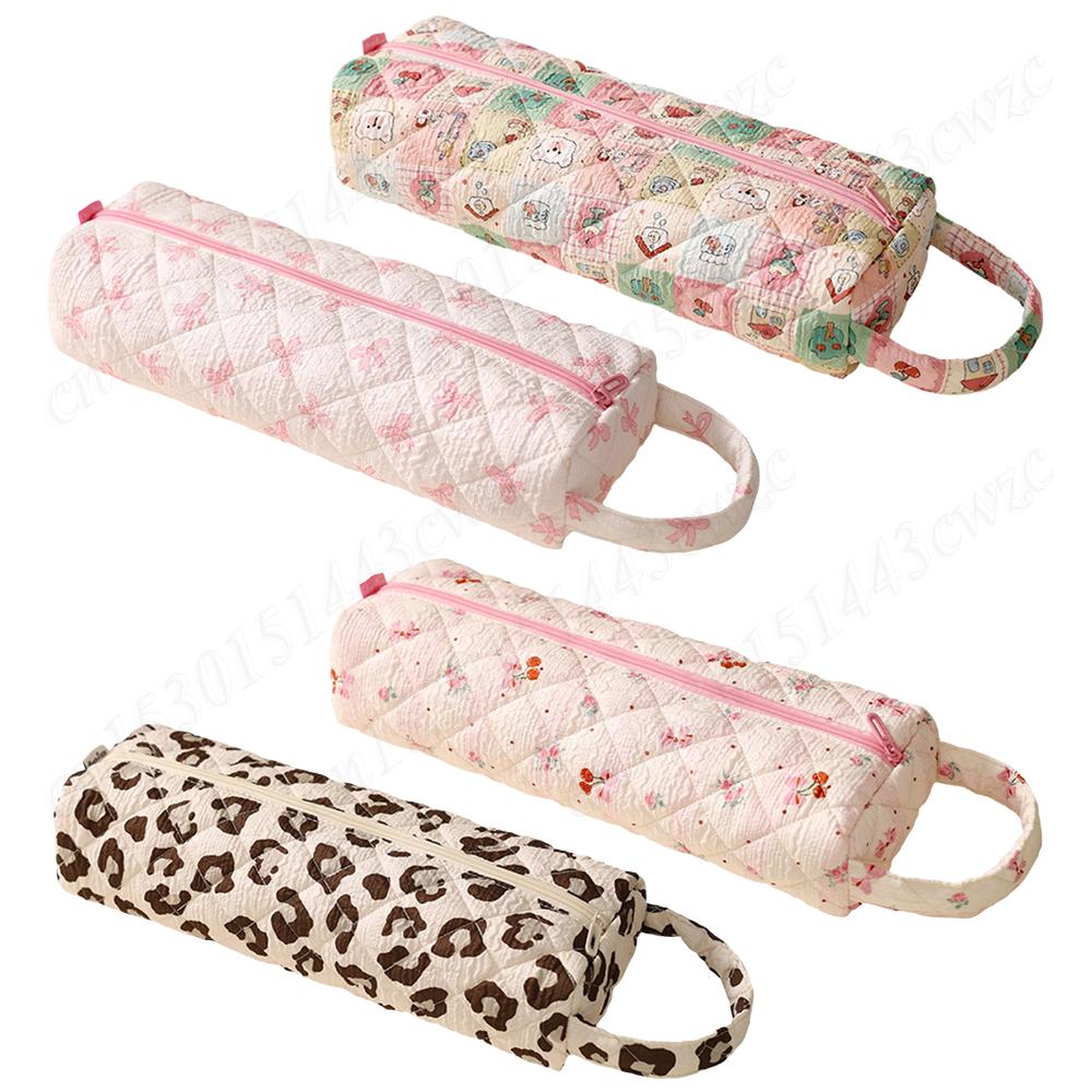 Quilted Portable Hair Tools Bag Anti-Scratch Padded Curling Clip Protect Sleeve Hair Dryer Carrying Case Commute Handbag