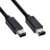 CY IEEE 1394 FireWire 400 FireWire 400 iLink Kabel Schwarz 6-Pin/6-Pin - 6-6 1.8m