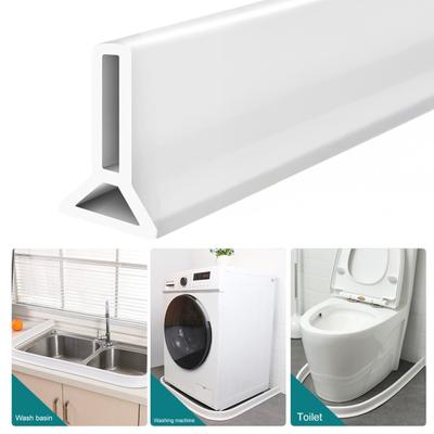 100/200CM Katlanabilir Duş Eşiği Su Tutucu Kendinden Yapışkanlı Silikon Su Geçirmez Bariyer Şerit Mutfak Banyo Kuru Islak Ayırma Bükülebilir