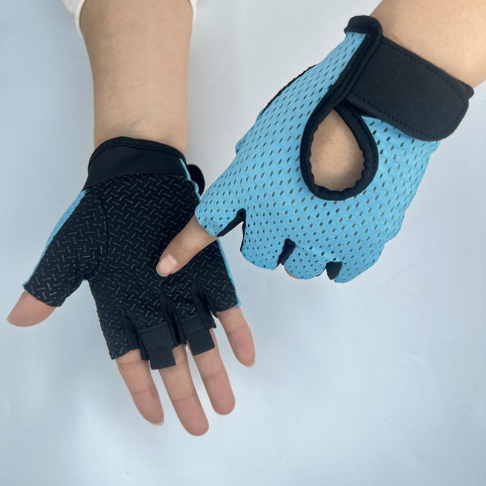 

Перчатки без пальцев мужские фитнес-перчатки для пары сетчатые дышащие уличные велосипедные спортивные перчатки женские волосы L