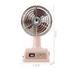 USB Rechargeable Mini Desktop Fan Handheld Vintage Table Fan Quiet Cooling Fan  for Table Use