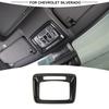 Carbon Front Top Light Control Eye Glass Door Cover Trim for Chevy Silverado 19+
