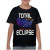 Total Solar Eclipse Map Youth Kids Boys T-Shirt April 8 2024 Watch Party Sun Moon Kids