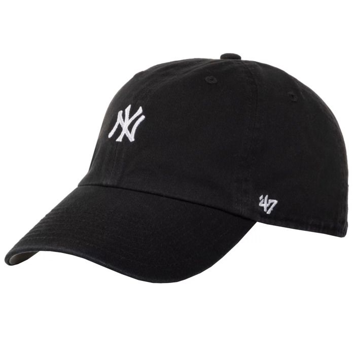 Casquette de baseball - 47BRAND - New York Yankees MLB Base Runner Clean Up - Noir - Mixte - Confort optimal