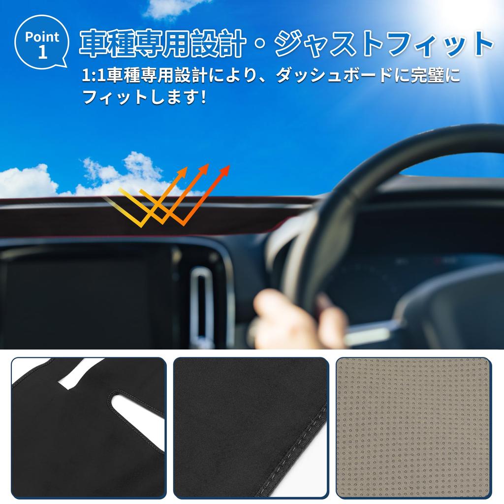 TUCKBOLD Dashboard Mat for Daihatsu Wake Car Dashboard Protective Custom Sun Flannel Set LA700S/LA710S, Cover, Mat, Interior, Parts, Accessories,