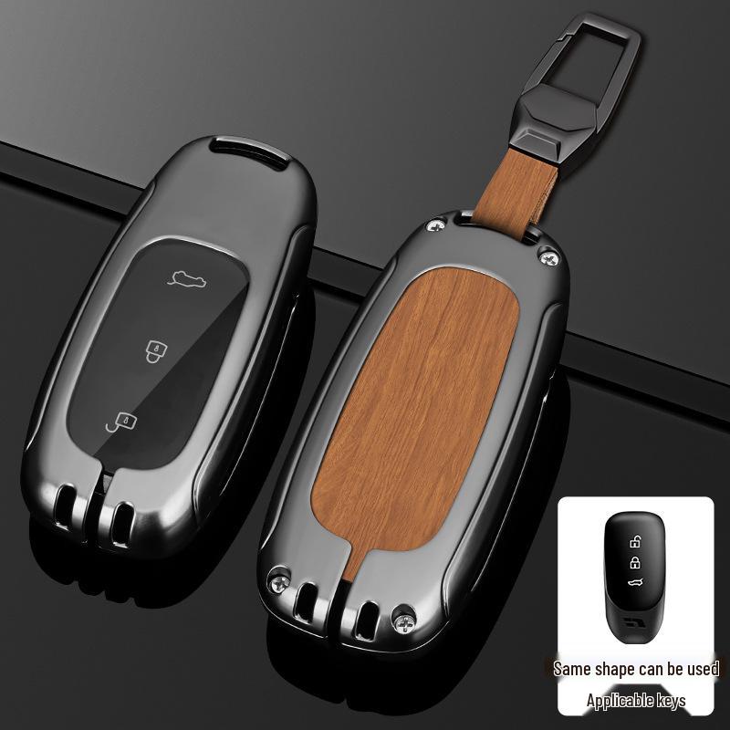 L9/L8/L7MAX Schlüsselhülle: Premium Metallschale, Ein-Schnallen-Schutz für Herren-Autoschlüssel