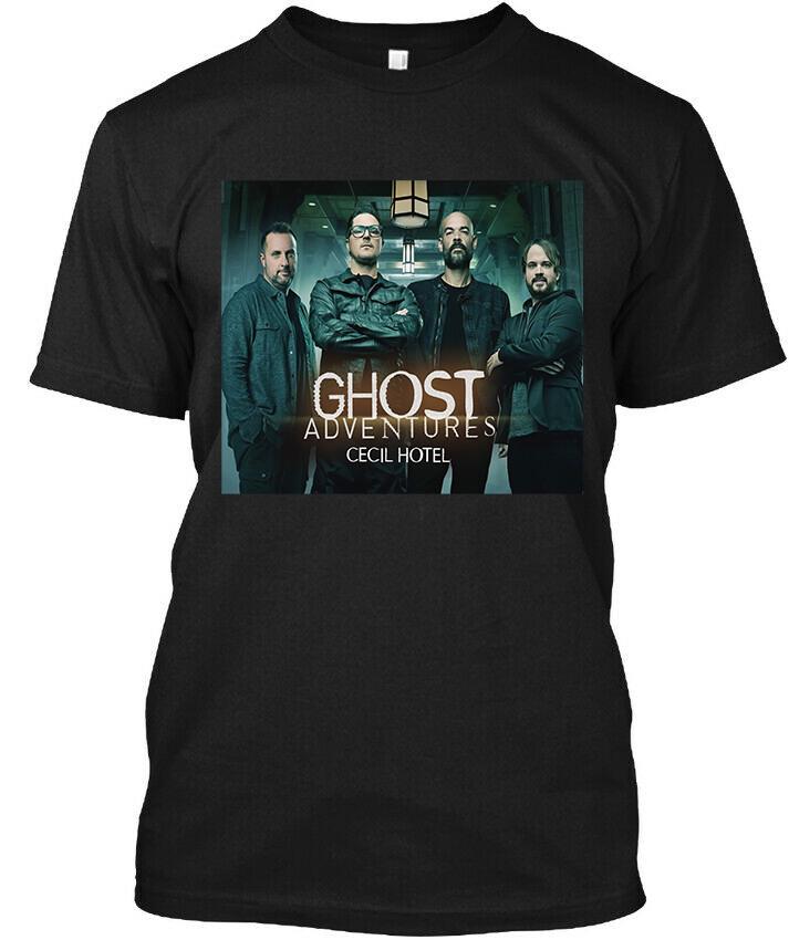 НОВЫЙ! Популярная футболка Ghost Adventures Cecil Hotel American Paranormal Размер S-4XL Унисекс XL