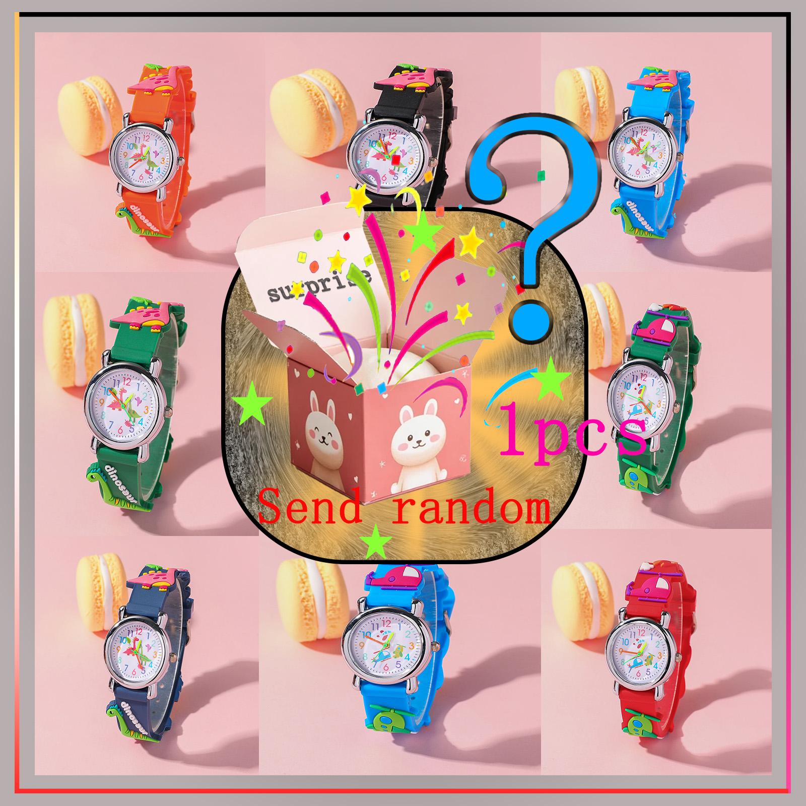 

Сюрприз-слепая коробка; Простые и модные трендовые горячо продаваемые милые дофаминовые высокоценные силиконовые мужские часы; Подарок на Хэллоуин разноцветный